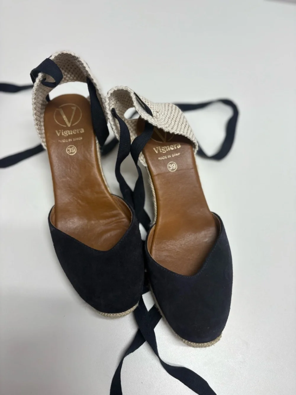 Viguera Valencian-Style Espadrilles With Jute Wedge - Size 39 (8.5 US) - Picture 8 of 14
